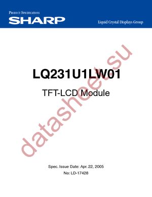 LQ231U1LW01 datasheet  